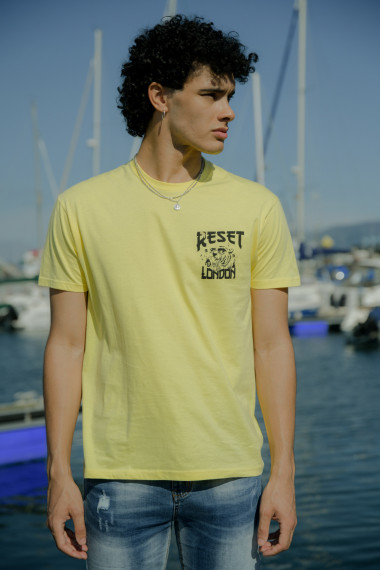 Camiseta Reset amarilla